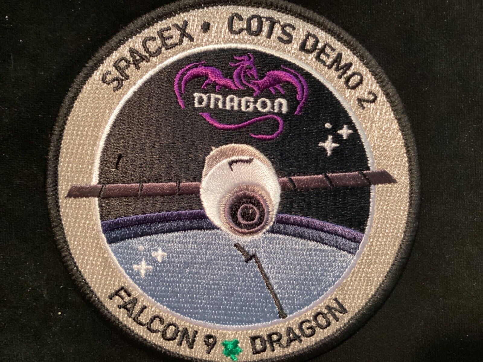 SPACEX FALCON 9 DRAGON COTS DEMO 2 AUTHENTIC PATCH
