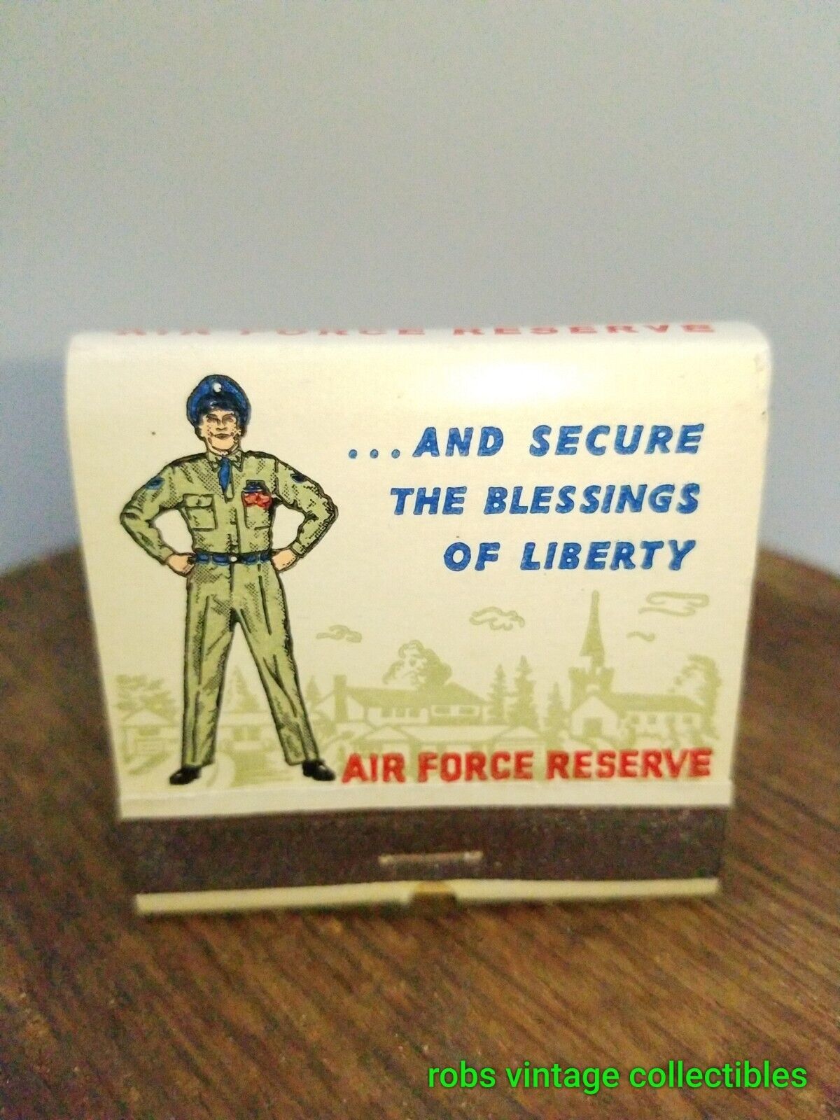 Matchbook Air Force Reserve Vintage Military Feature With Popup