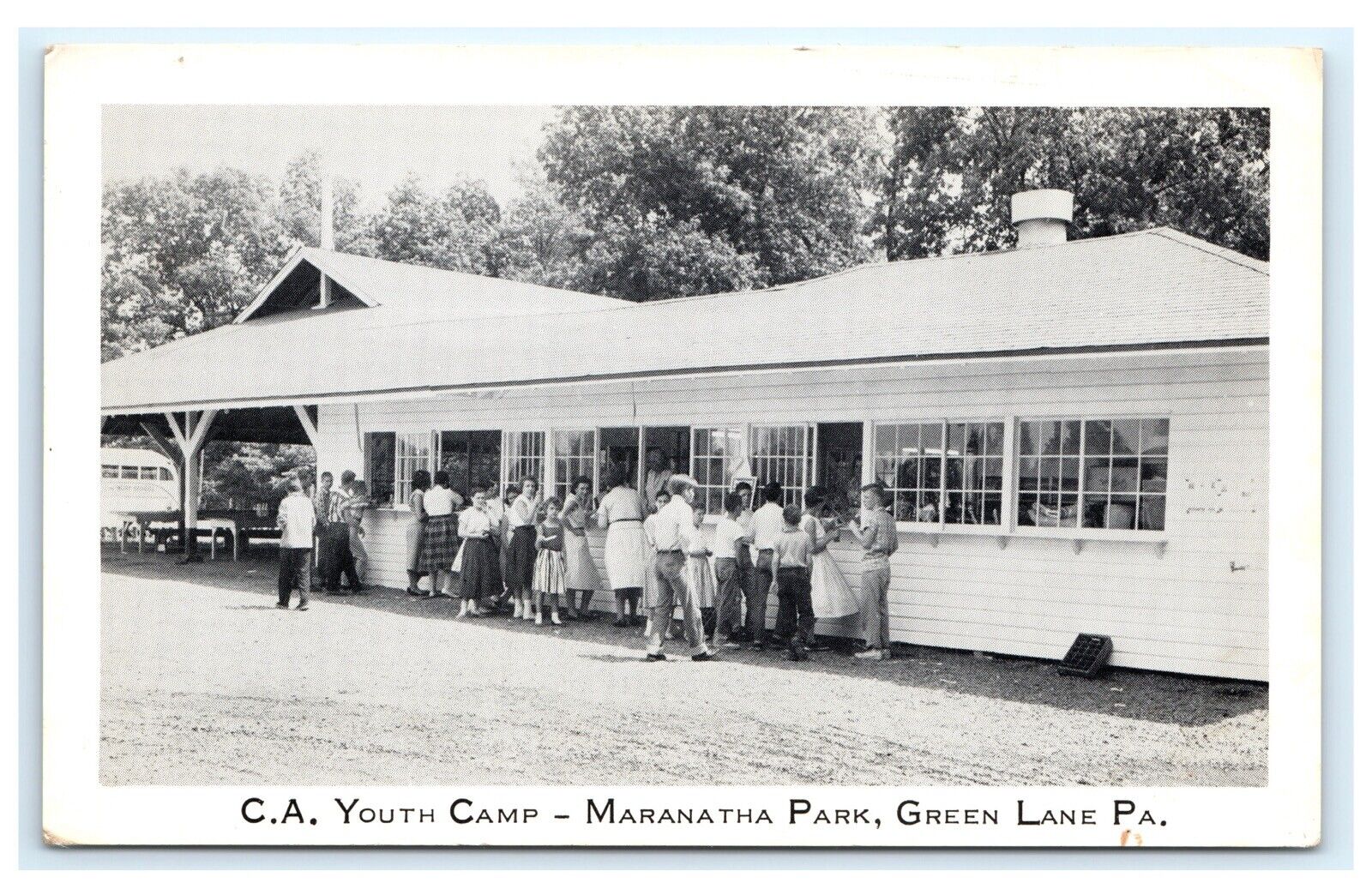 C.A. Youth Camp Maranatha Park Green Lane PA Pennsylvania Postcard C5