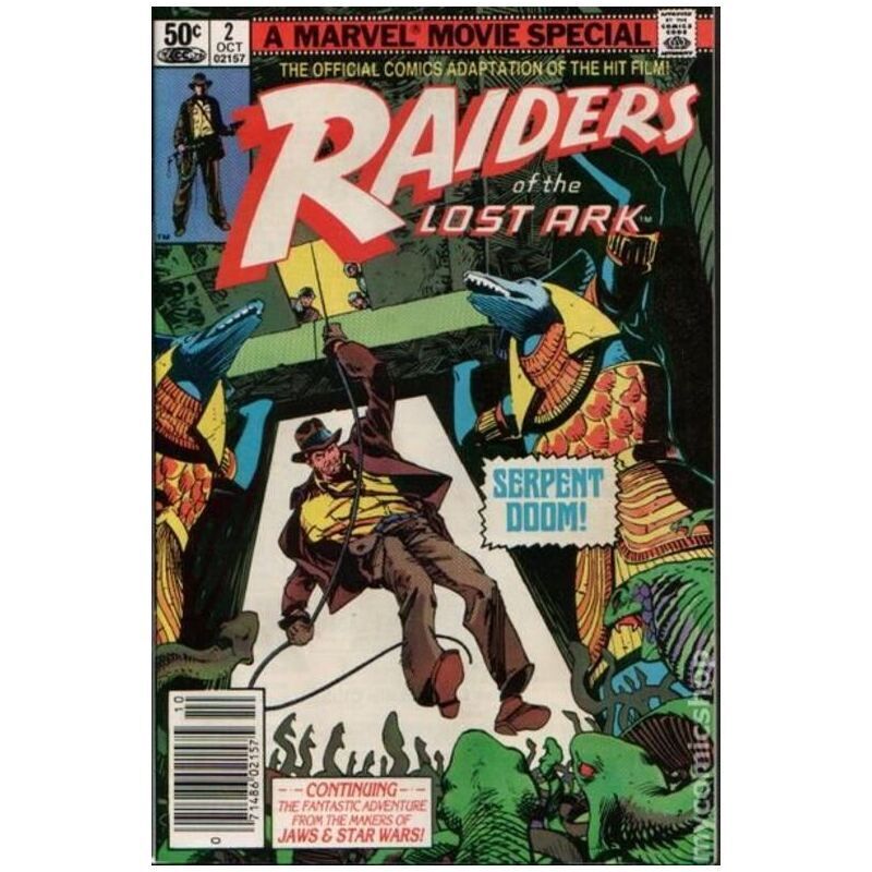 Raiders of the Lost Ark #2 Newsstand in VF minus condition. Marvel comics [k,