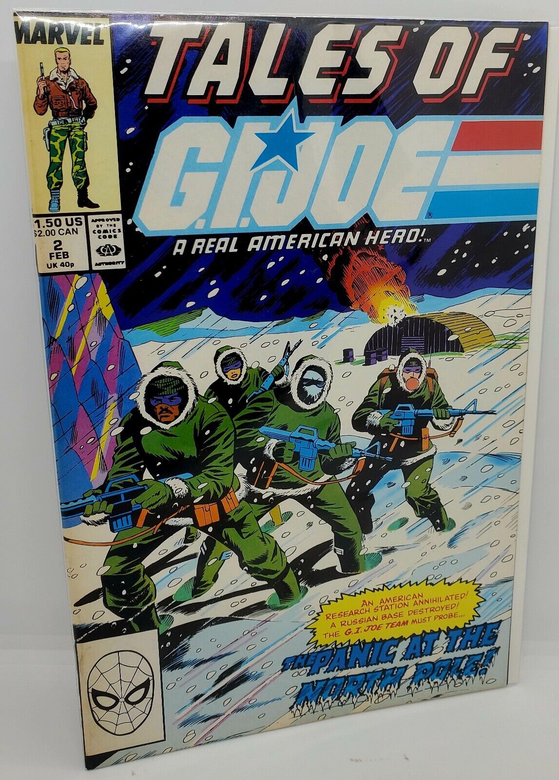 Vintage G.I. Joe: A Real American Hero #2 Comic Book (Marvel, 1988) 1st Print🔥