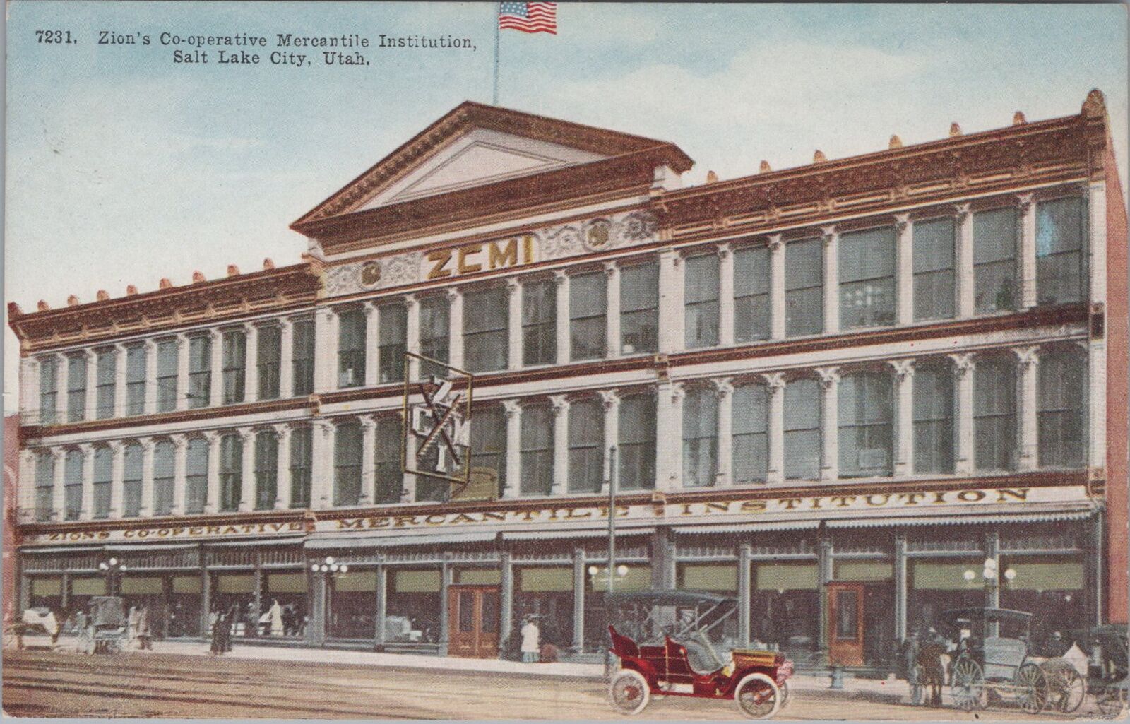 Zion\'s Co-operative Mercantile Institution in Salt Lake City, Utah Postcard