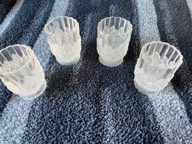 Colonial Candle of Cape Cod Candleholder Frosted Base Votives Set of Four