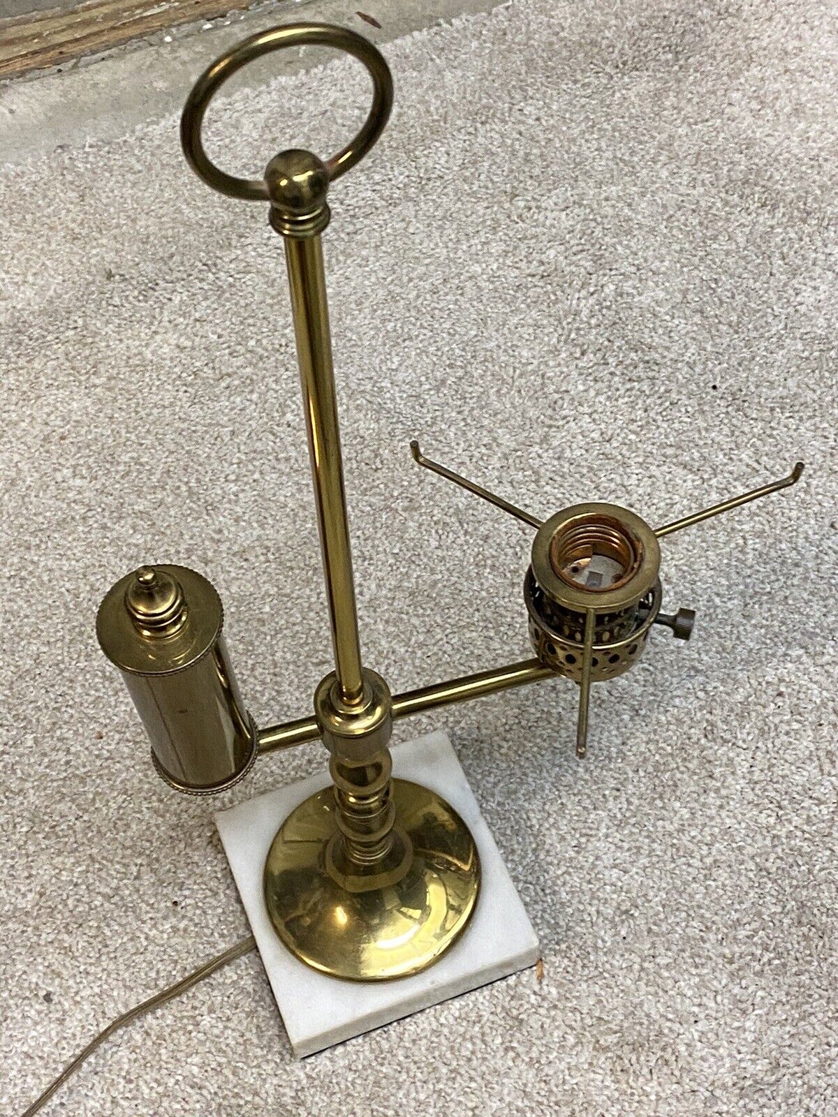 Antique Brass Nightstand Light