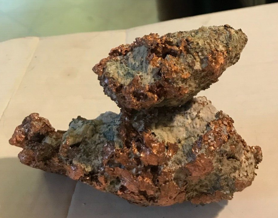 /       1149 gram Michigan Native Copper  Houghton Keweenaw  Nice solid chunk