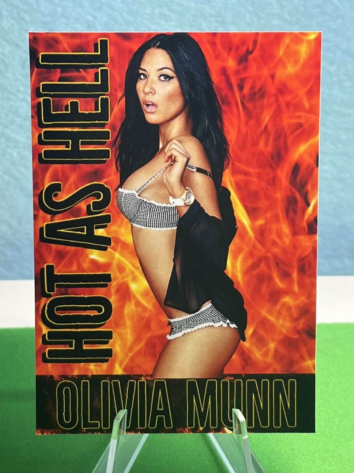 Olivia Munn Pretty Women Customs Hot as Hell Card SEE DESCRIPTION