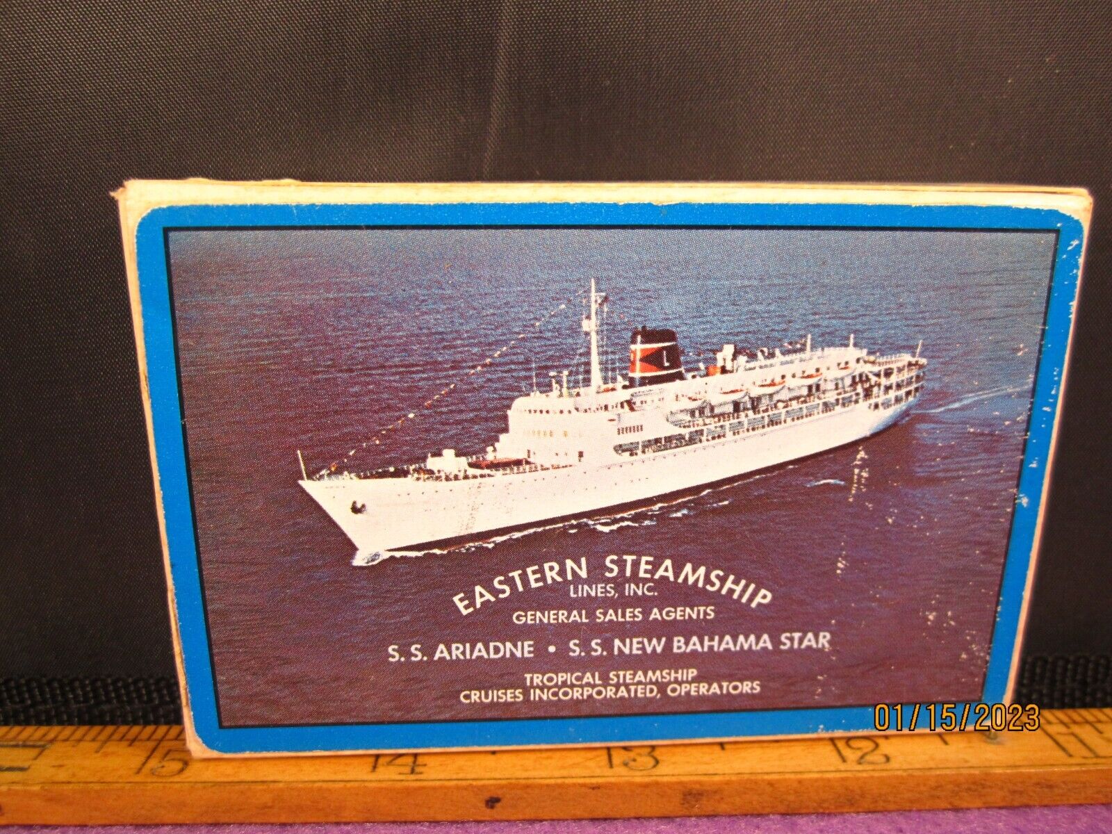 Eastern Steamship Lines S S Ariadne S S Bahama Star Single deck of playing cards