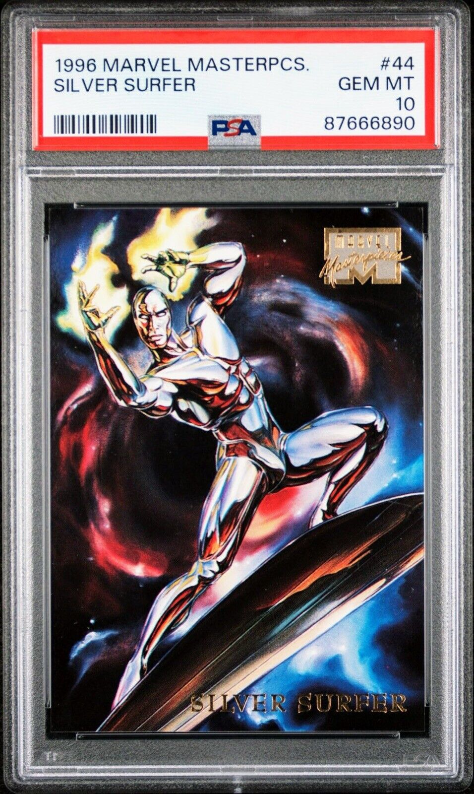 💎 PSA 10 GEM MINT Silver Surfer 1996 Marvel Masterpieces #44 Low Pop 1 Of 9