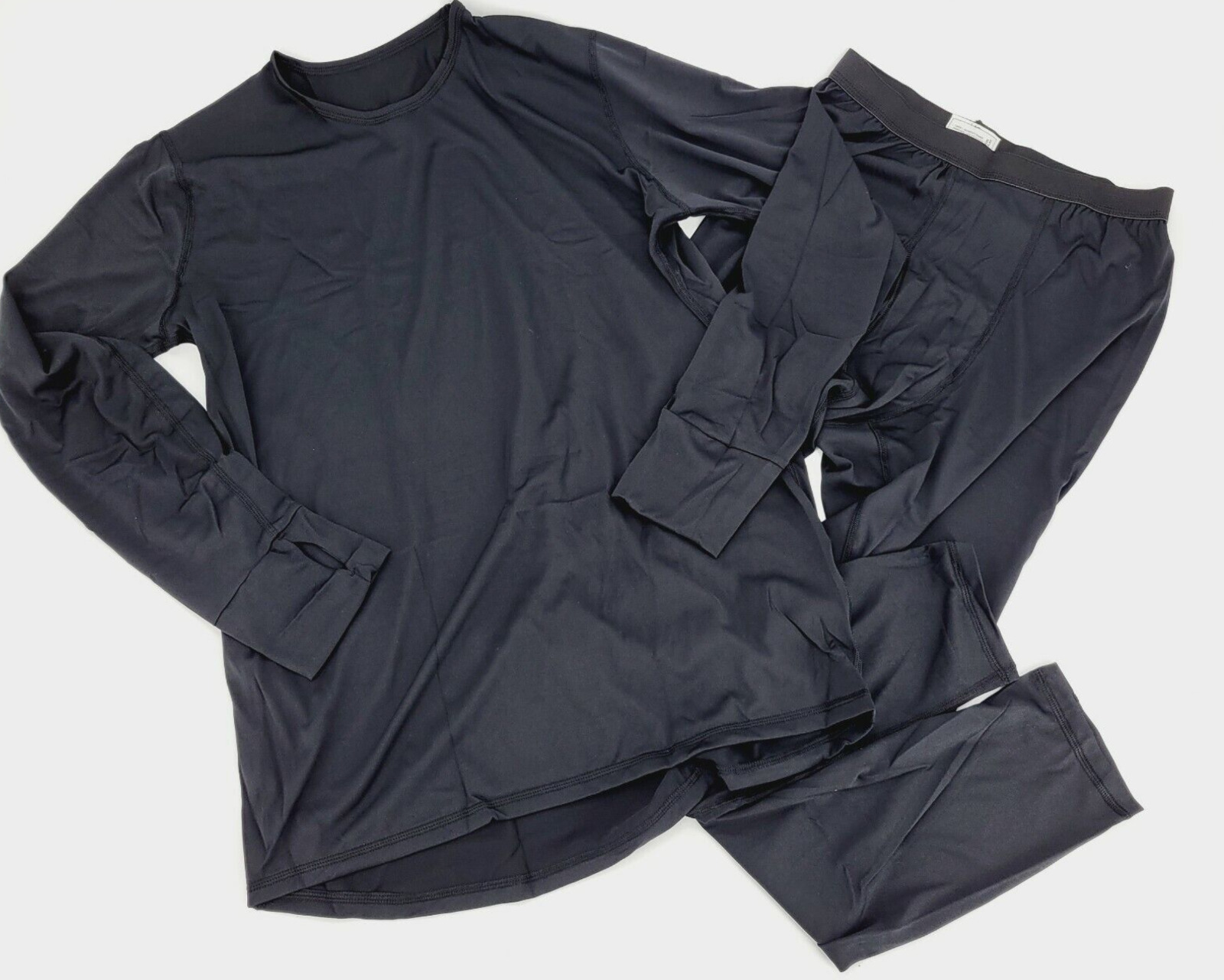 Polartec Power Dry Silkweight Underwear Set Small Reg Ninja Suit Black