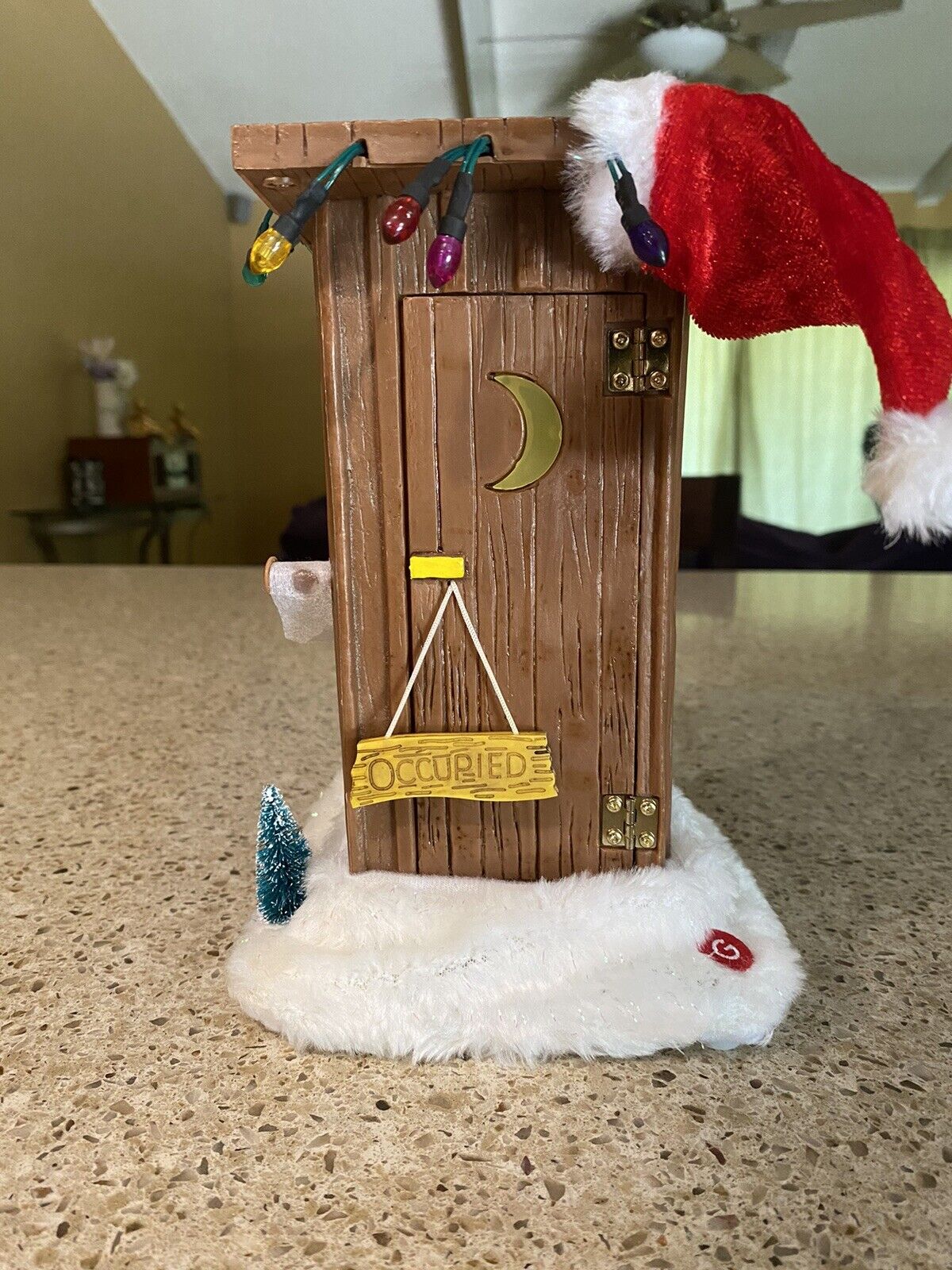 Gemmy Industries Talking Santa In Lighted Outhouse Items Says Several Sayings