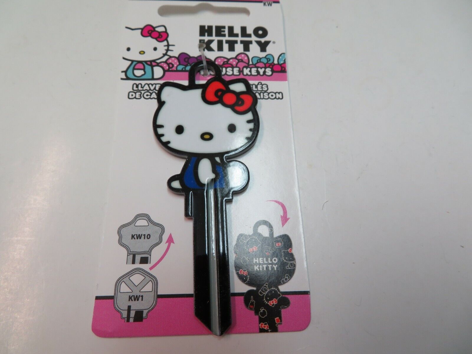  Hello Kitty Head Shape Kwikset KW1 House Key Blank / SR 14 Sanrio Licensed