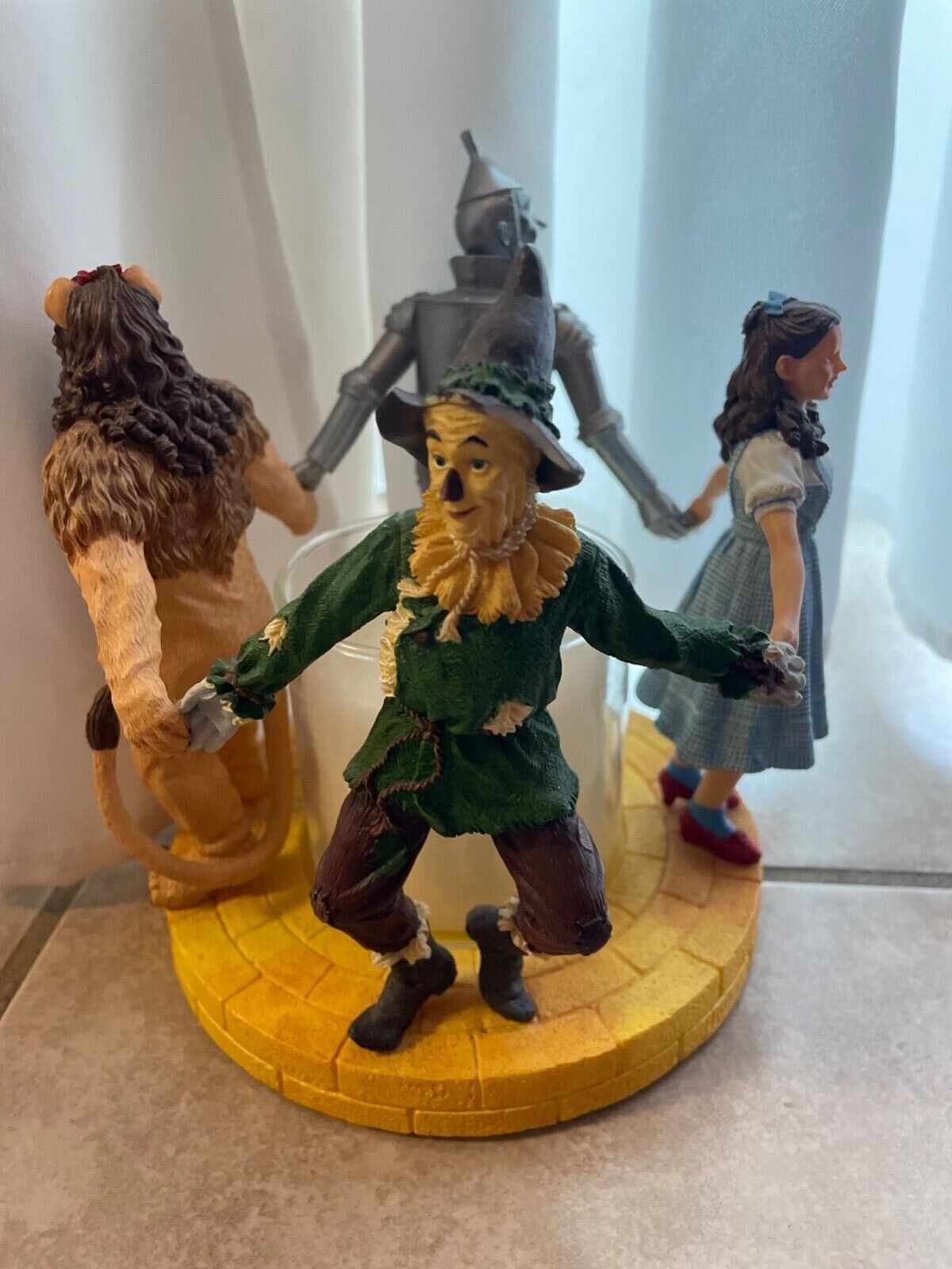 The Wizard of Oz Four Friends #1841 Vtg Candle Holder Westland Giftware Dorothy