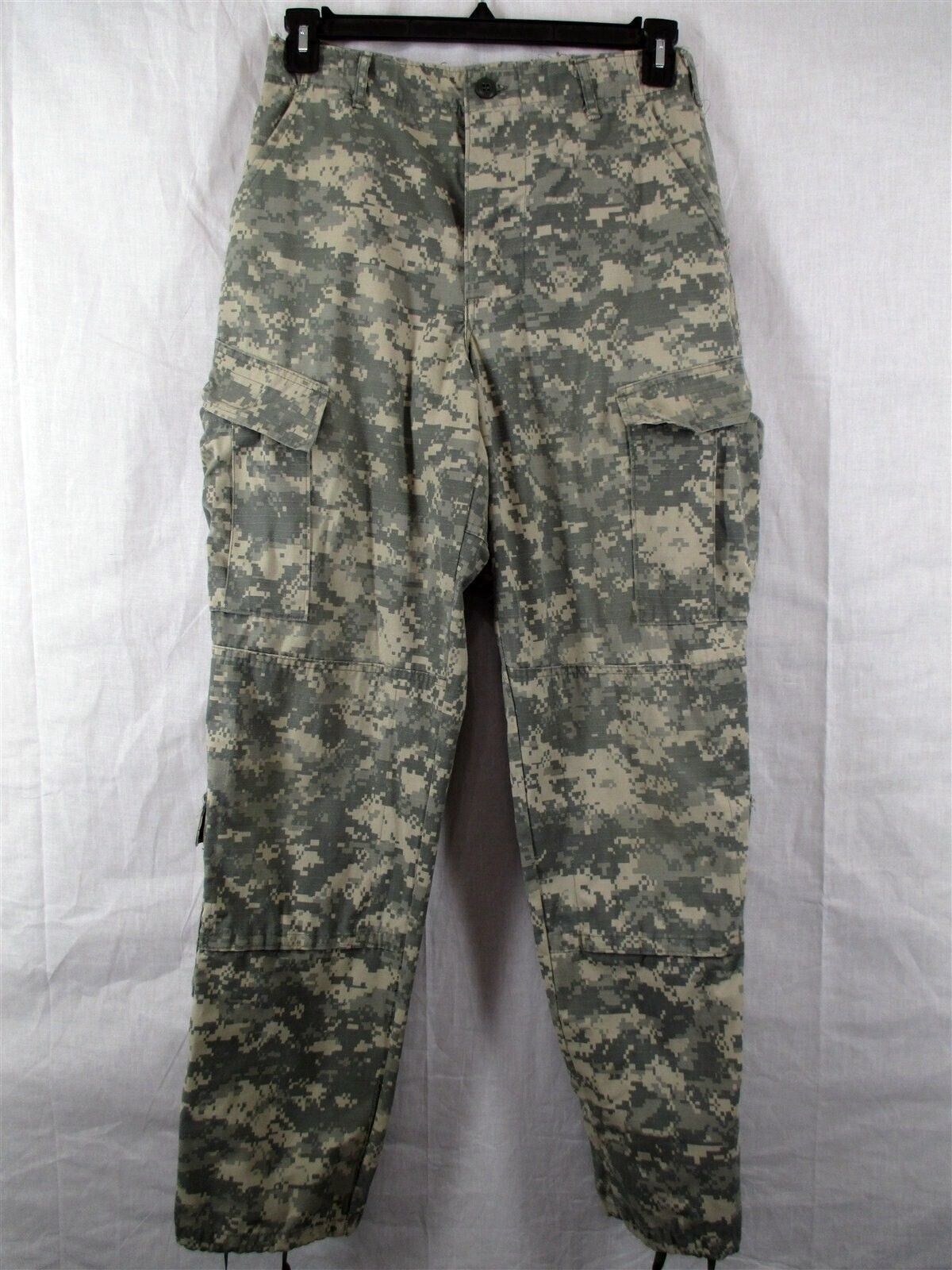 ACU Pants/Trousers Small Long USGI Digital Camo Cotton/Nylon Ripstop Army Combat