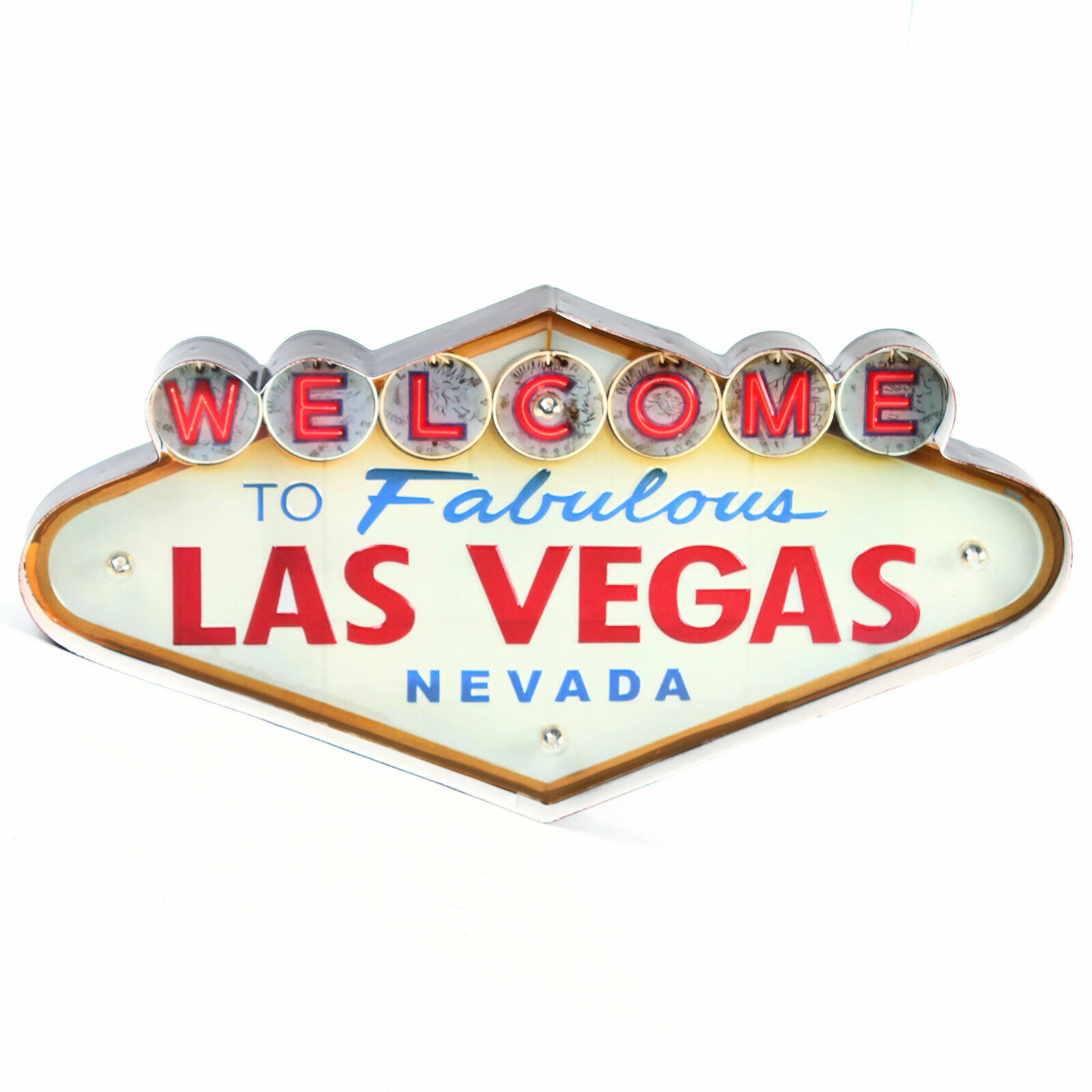 Welcome To Fabulous Las Vegas Neon Sign Vintage Look Light Neon Sign Decor USA