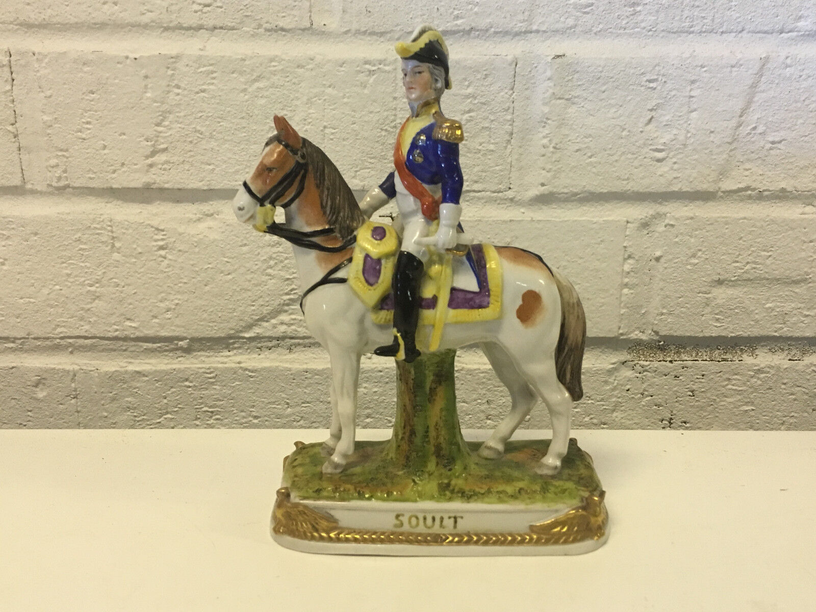 Antique Scheibe Alsbach Porcelain Napoleonic Figurine General Jean de Dieu Soult