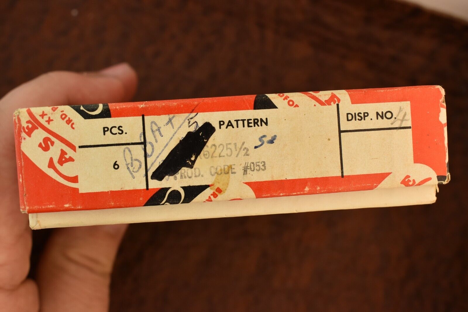 VINTAGE 1940-85 CASE XX USA PUMPKIN KNIFE BOX 6225 1/2 RED BONE JACK (10869