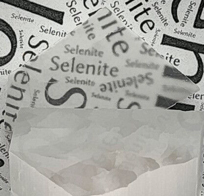 Selenite Optical Pieces - TV stone - 1 Pound  - Bulk 1 lb Lot - SELOPTPCS1LB