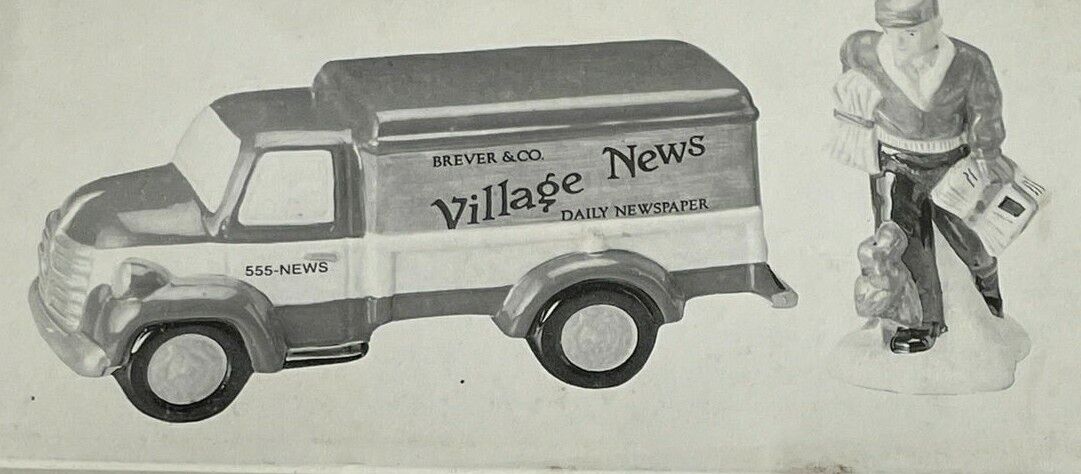 Dept 56 Original Snow Village - Village News Delivery #54593 - EUC