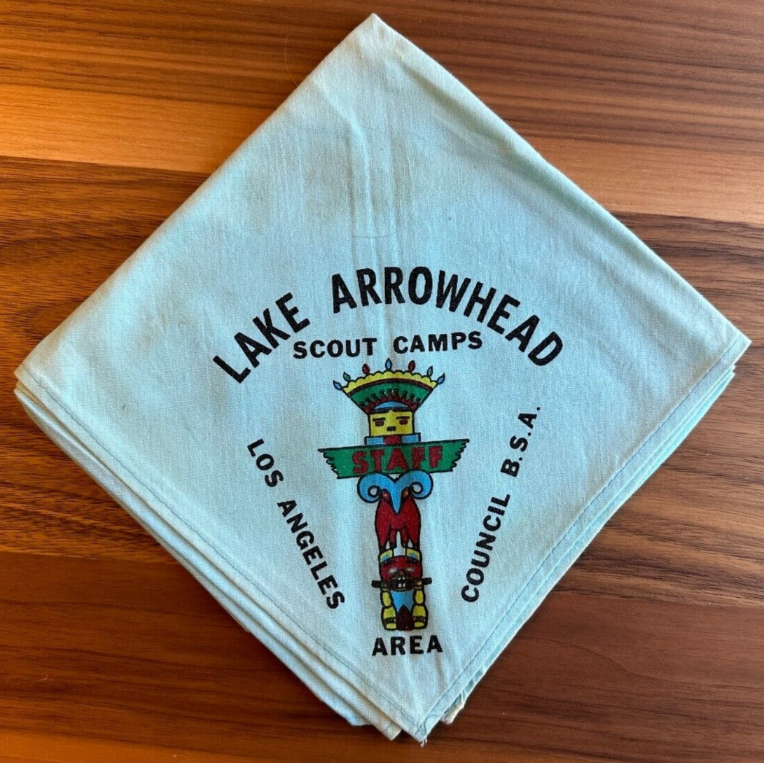 STAFF Lake Arrowheads Scout Camp Los Angeles Area Council Neckerchief CA
