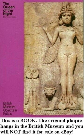 Mesopotamia Babylon Goddess Ishtar Lilitu Biblical Lilith 1800BC Shrine Plaque