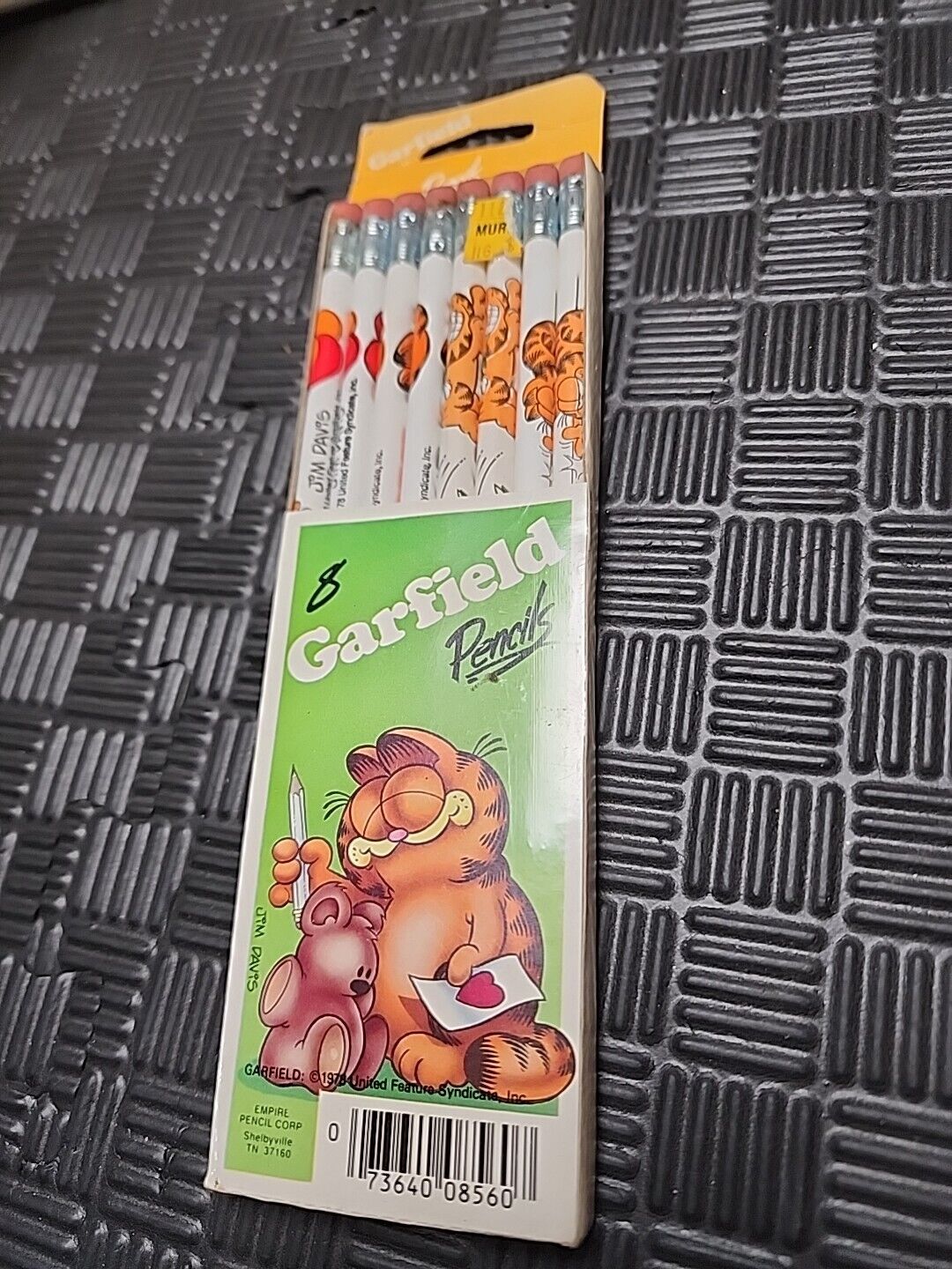 Vintage 1978 Garfield the Cat 8 Pencils Original Box Jim Davis Sealed New