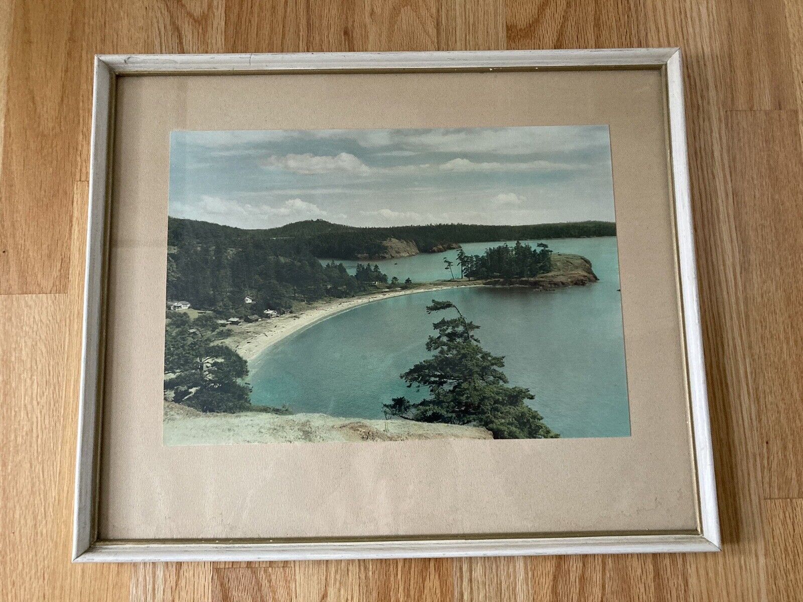 Norman Edson Photograph, Hand Tinted, Rosario Beach, Antique Photo, Puget Sound