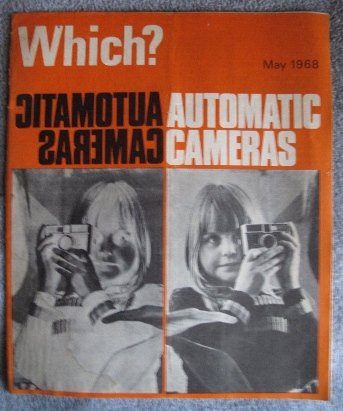 Vintage WHICH MAGAZINE MAY 1968 Automatic Cameras,  Automatic Washing Machine