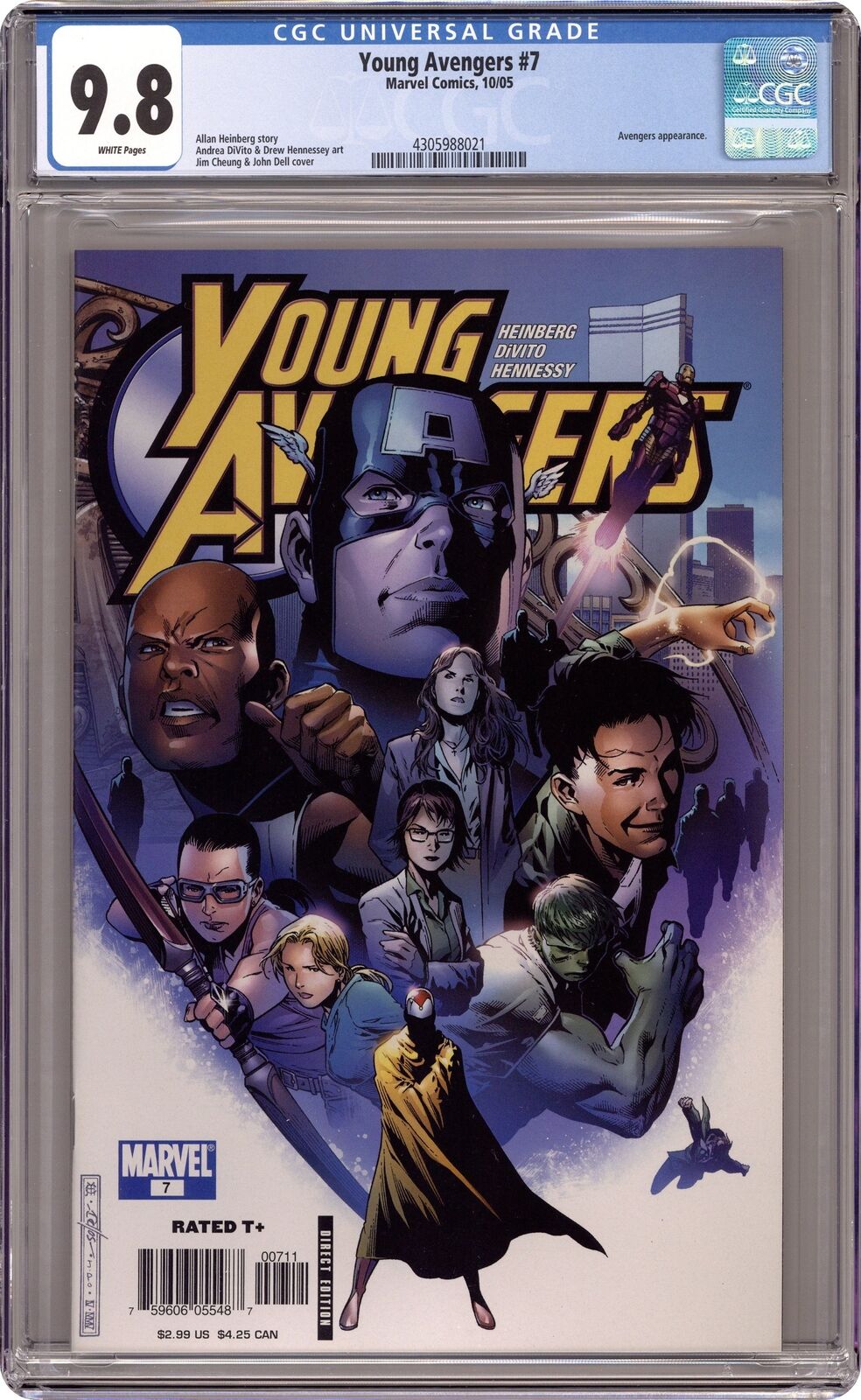 Young Avengers #7 CGC 9.8 2005 4305988021