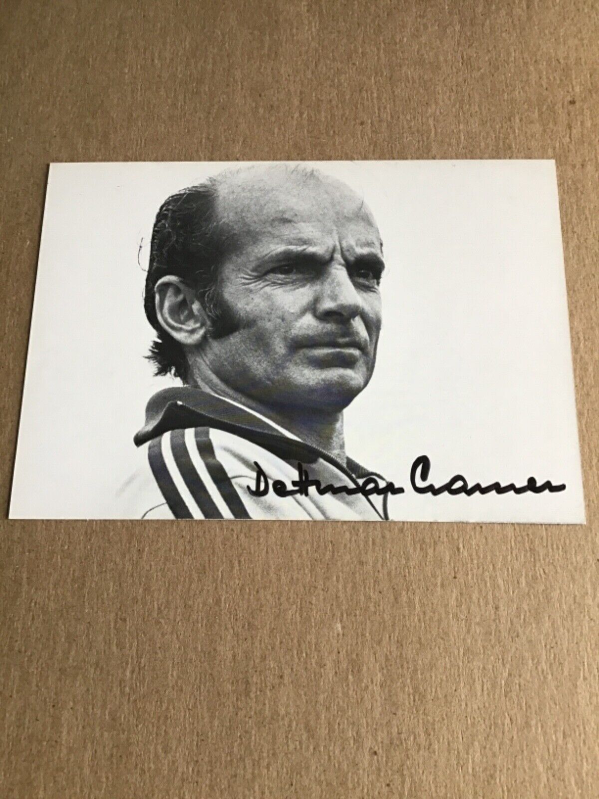 Dettmar Cramer, Germany 🇩🇪 Soccer  Summer Olympics hand signed 