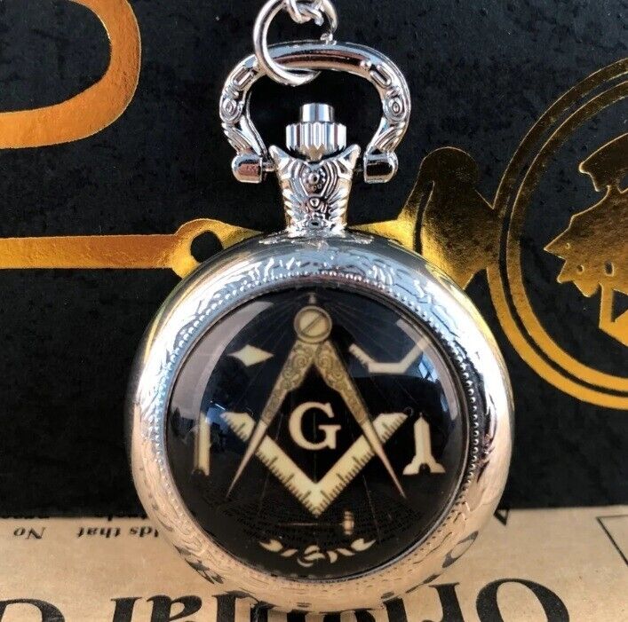 Masonic Freemason Antique Style Pocket Watch