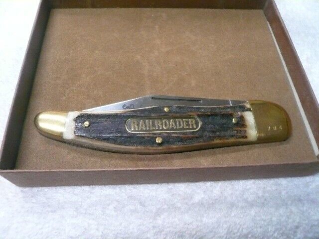 Boker Railroader Knife German Stag Folding Bowie 1980 Limited Edition #704