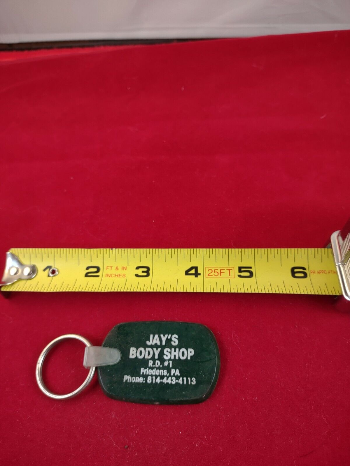 Vintage Jay\'s Body Shop Keychain Key Ring Chain Fob Hangtag  *124-D