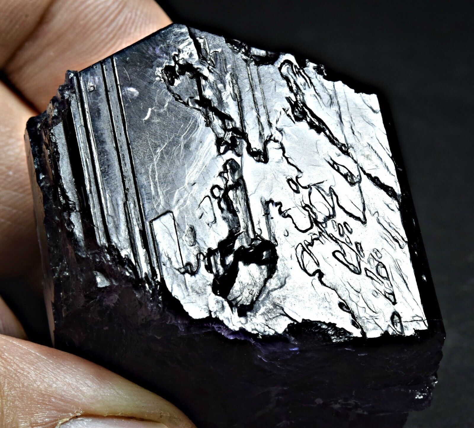 398 Carat Fluorescent Purple Scapolite Crystal From Badakhshan Afghanistan