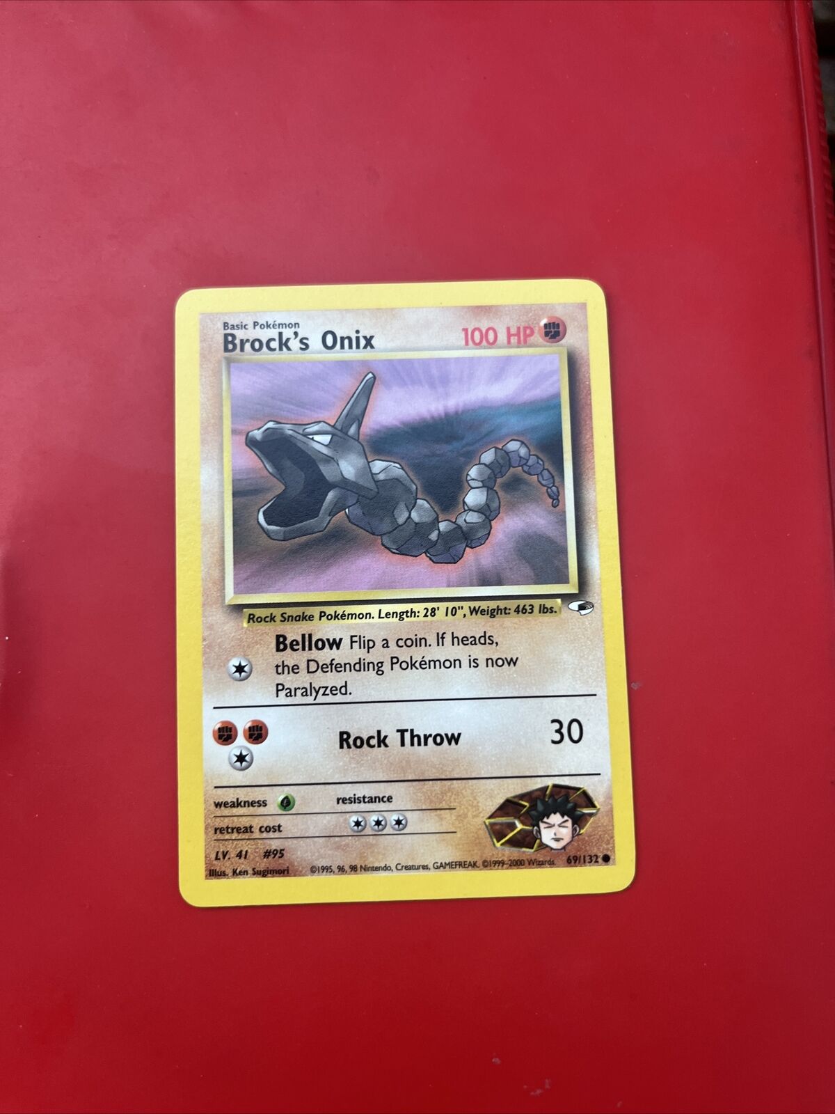 Pokémon TCG Brock\'s Onix Gym Heroes 69/132