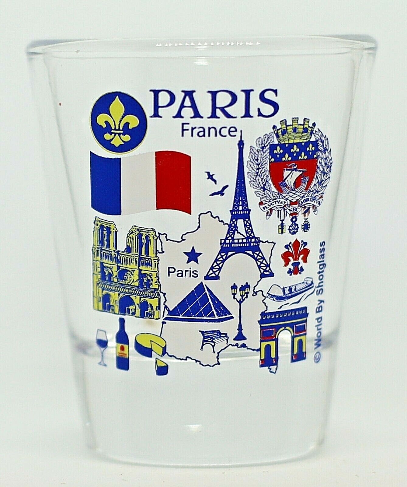 PARIS FRANCE GREAT FRENCH CITIES COLLECTION SHOT GLASS SHOTGLASS