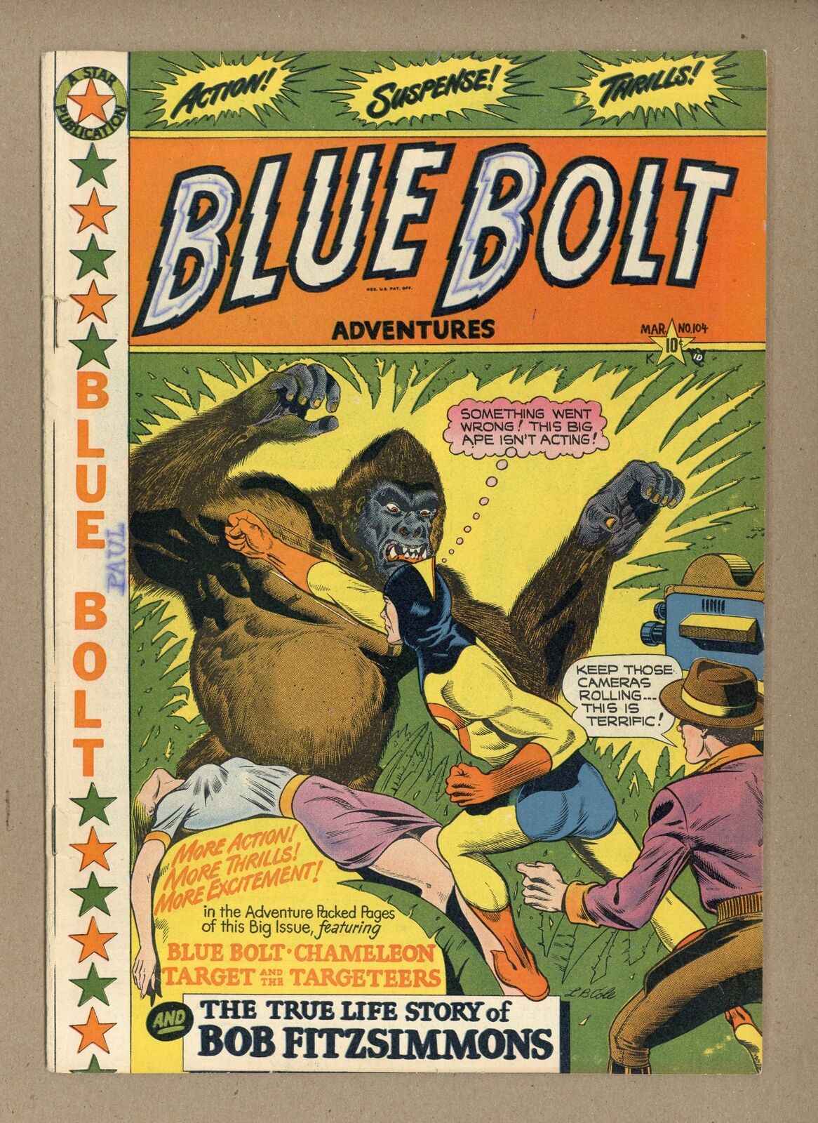 Blue Bolt #104 PR 0.5 1950