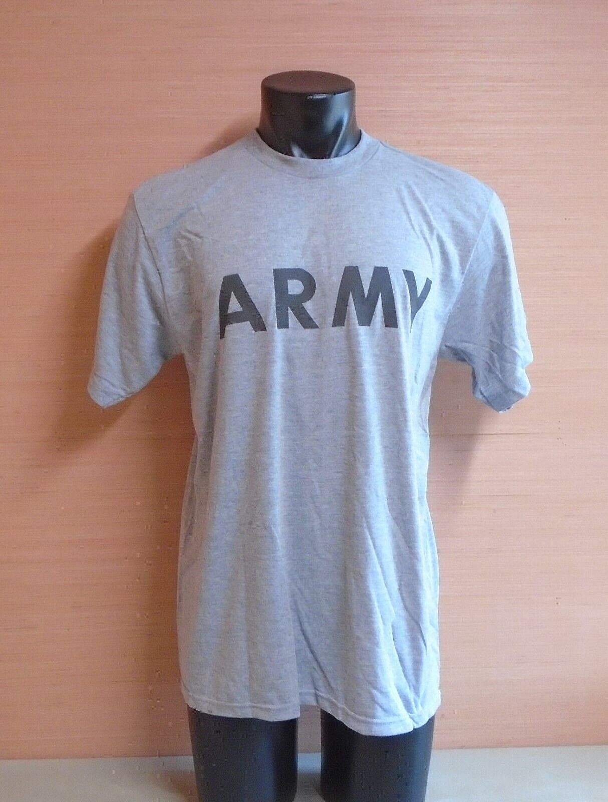USGI Army Improved Physical Fitness Uniform IPFU Short Sleeve Gray PT T-Shirt M