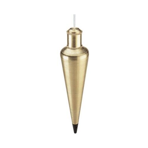 Empire Level 908BR 8-Oz Solid Brass Plumb Bob with Extra Hardened Steel Tip