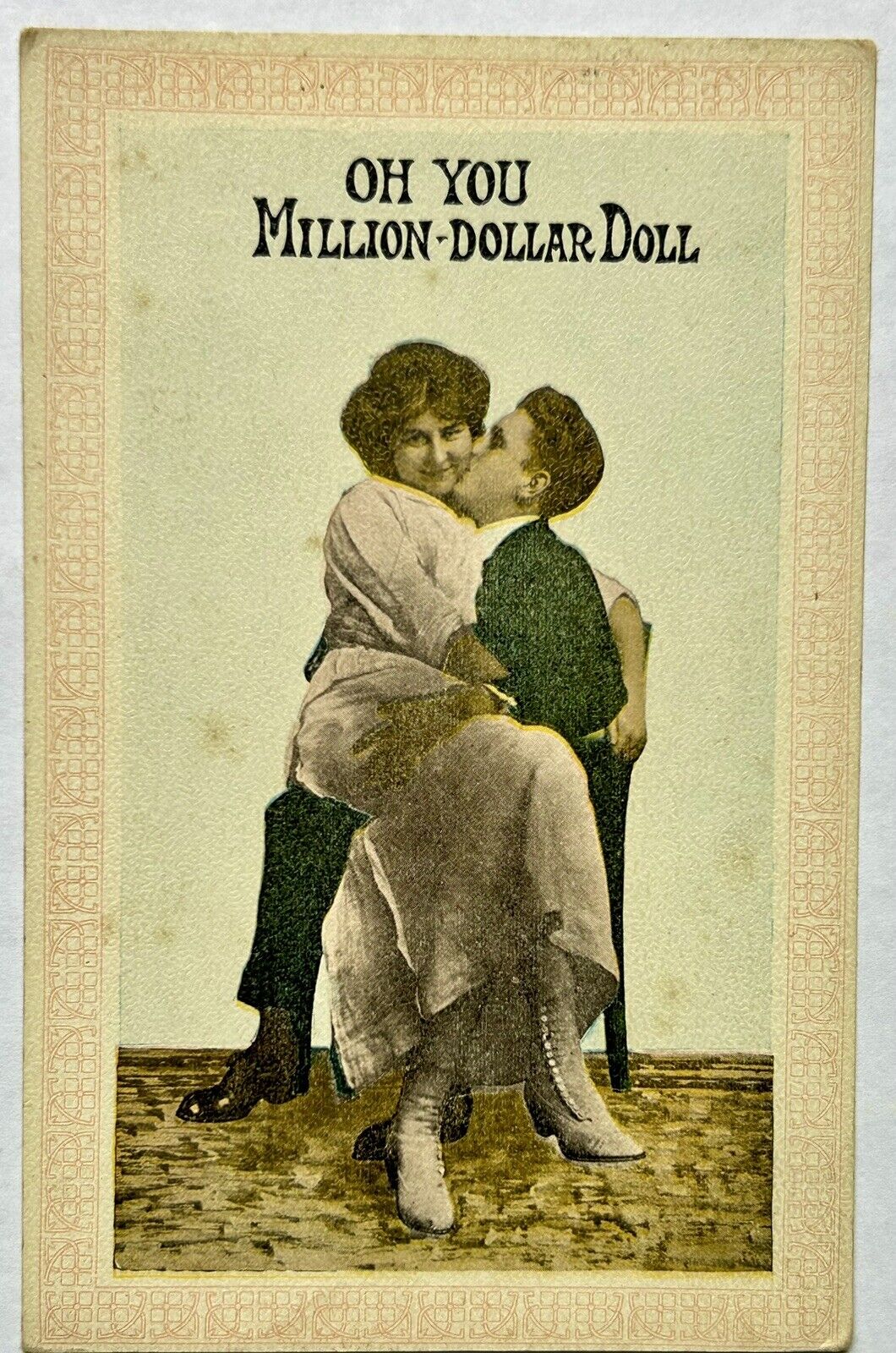 Oh You Million Dollar Doll. Love And Romance Postcard. Early 1900s