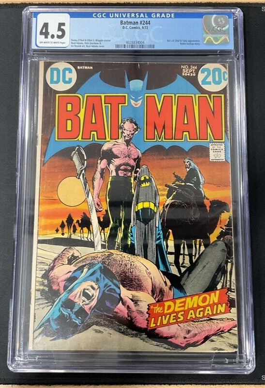 Batman #244 CGC 4.5 DC 1972 Classic Neal Adams cover