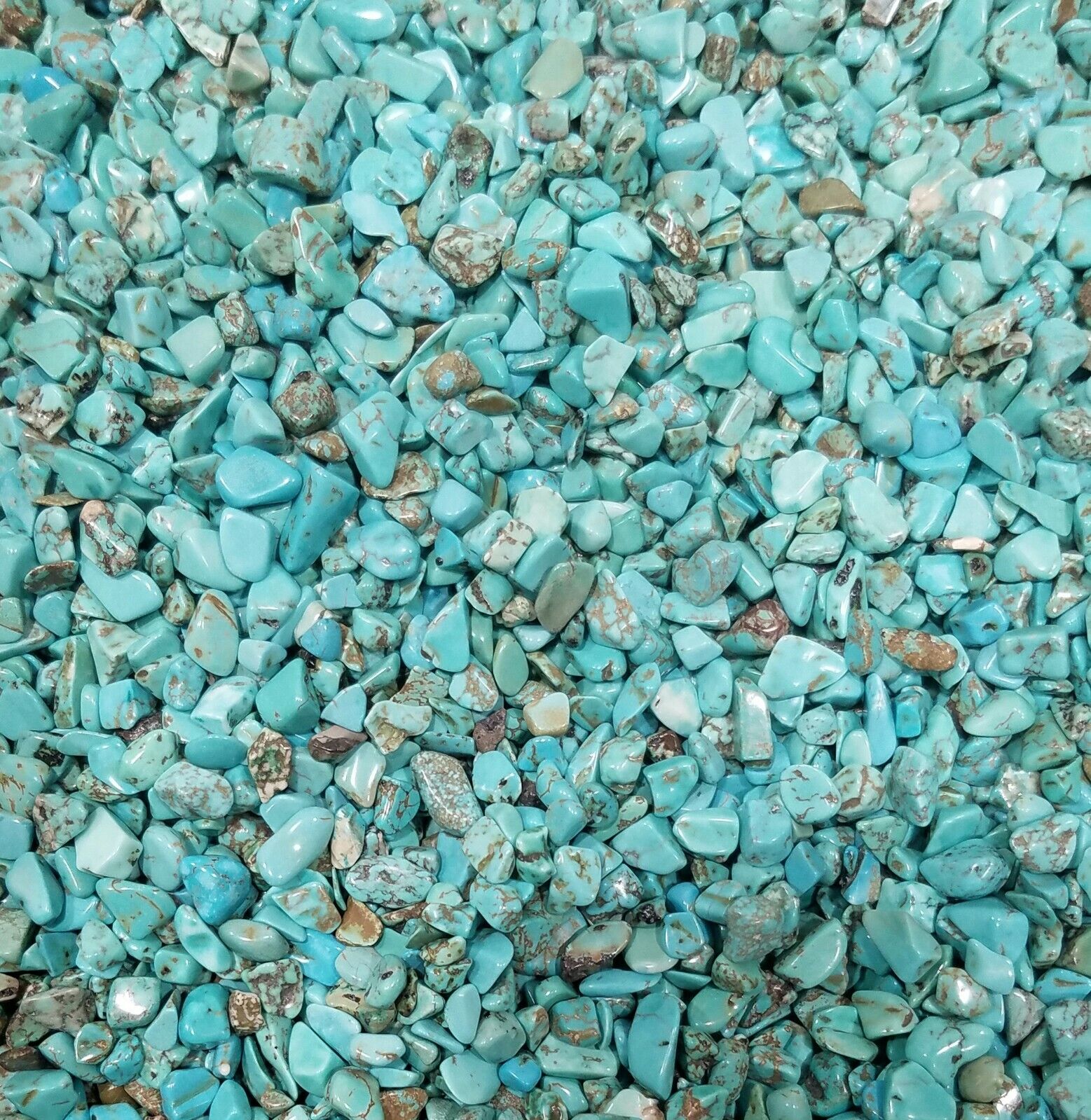 Turquoise Gemstone Chips Nugget No Hole Undrilled For Bottles Jewelry Gem Blue M