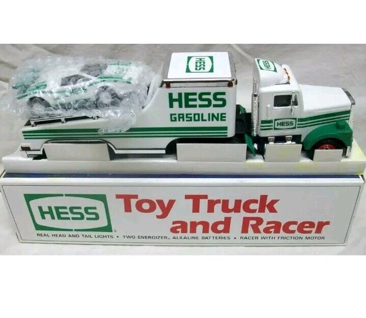 1991 Hess Toy Truck and Racer New In Box W/ All Cardboard Inserts 