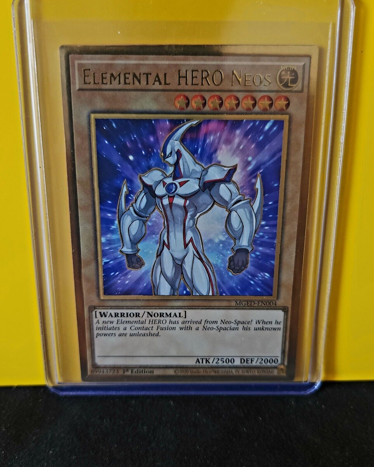 Yu-Gi-Oh Elemental Hero NEOS / MGED-EN004 / EL Dorado Gold Rare 1st Edition