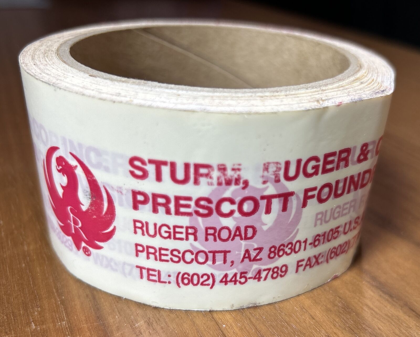 Vintage Sturm Ruger Tape With Prescott, Arizona Address & Phone