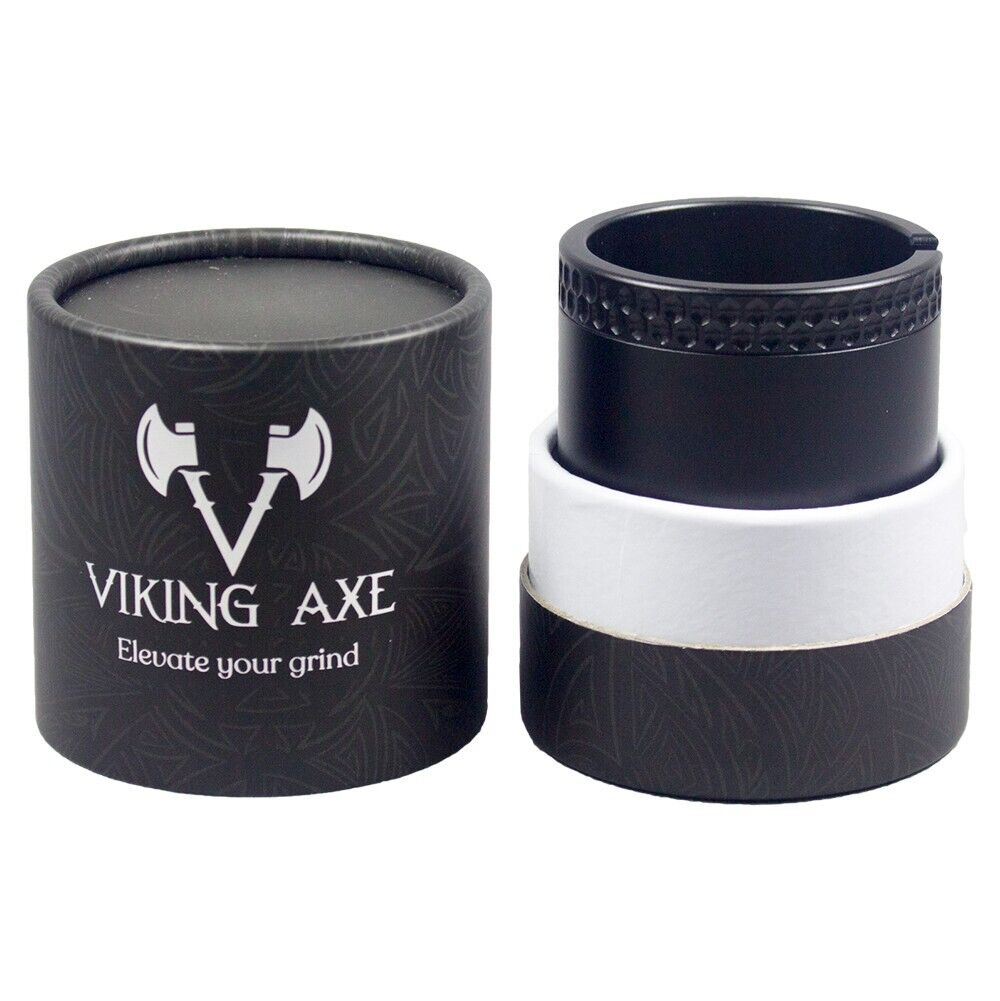 2.5\'\' 4 Parts Viking Axe Toothless Mortar Plus Pestle Grinder Black Color