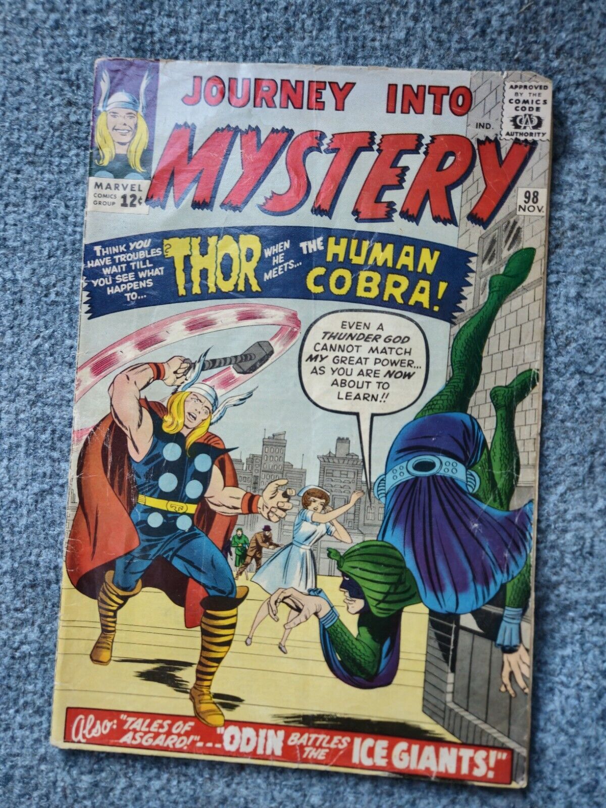Journey Into Mystery #98 1st Appearance Human Cobra Marvel 1963
