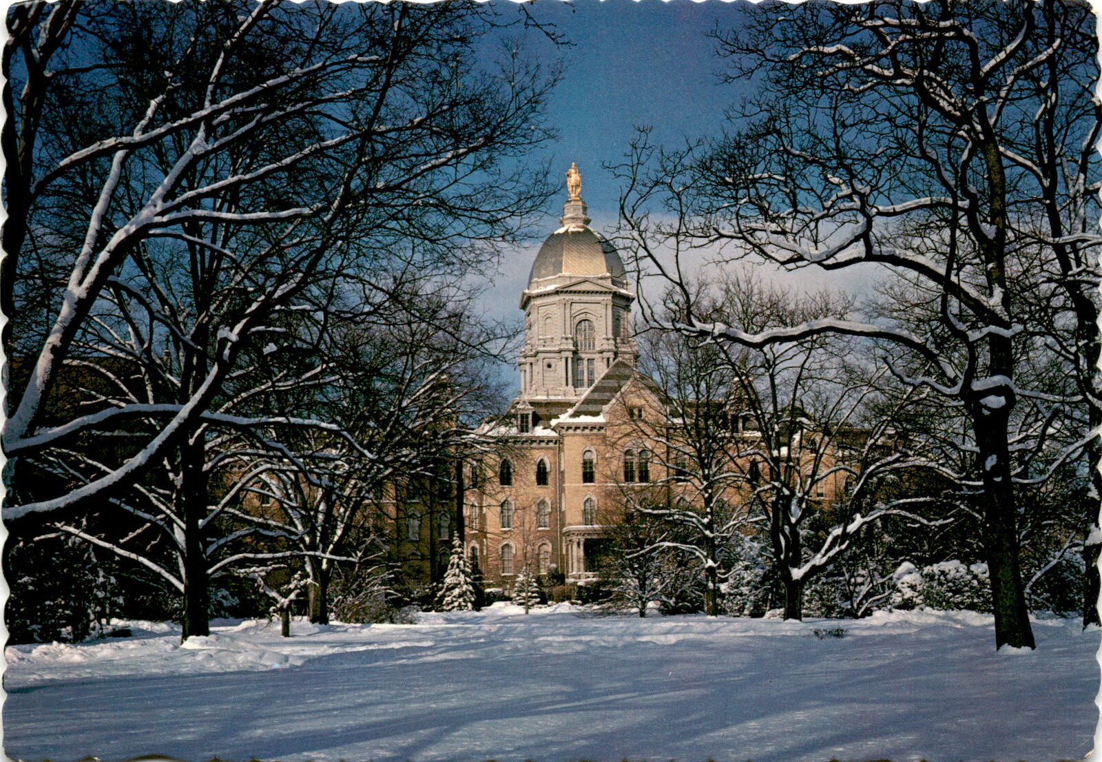 University of Notre Dame, Administration building, Father Sorin, 1842 postcard