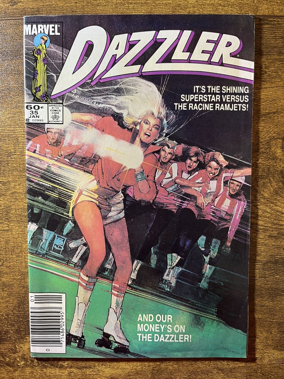 DAZZLER 35 NEWSSTAND BILL SIENKIEWICZ COVER MARVEL COMICS 1985 VINTAGE