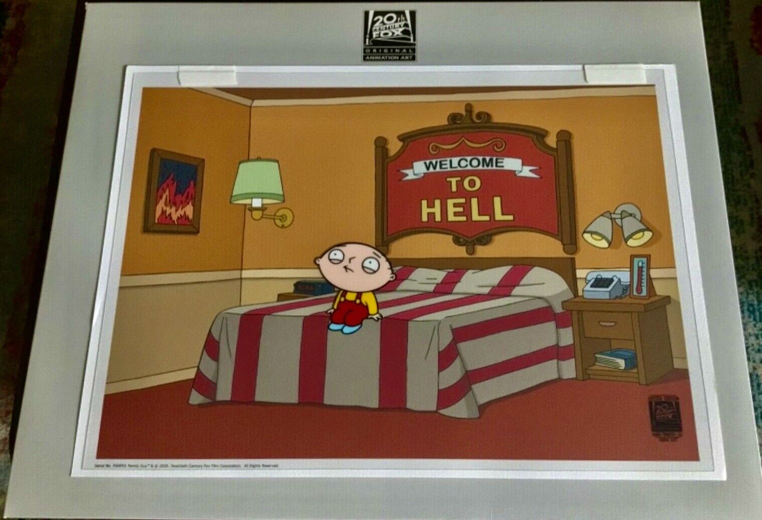 Family Guy Cel Stewie In Hell The Untold Story Rare Seth Macfarlane Cell