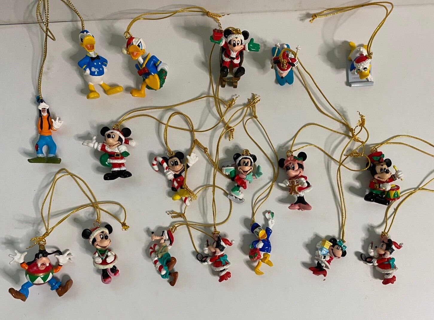 Vintage Disney Mickey Unlimited Miniature Ornaments Enesco lot of 18 Minnie